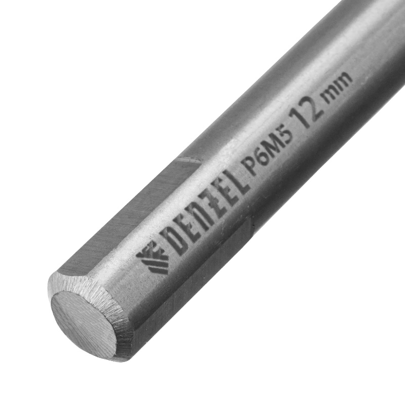 Сверло спиральное по металлу Denzel 718265, 12 x 205 мм, Р6М5, Golden Tip, удлиненное в Муроме