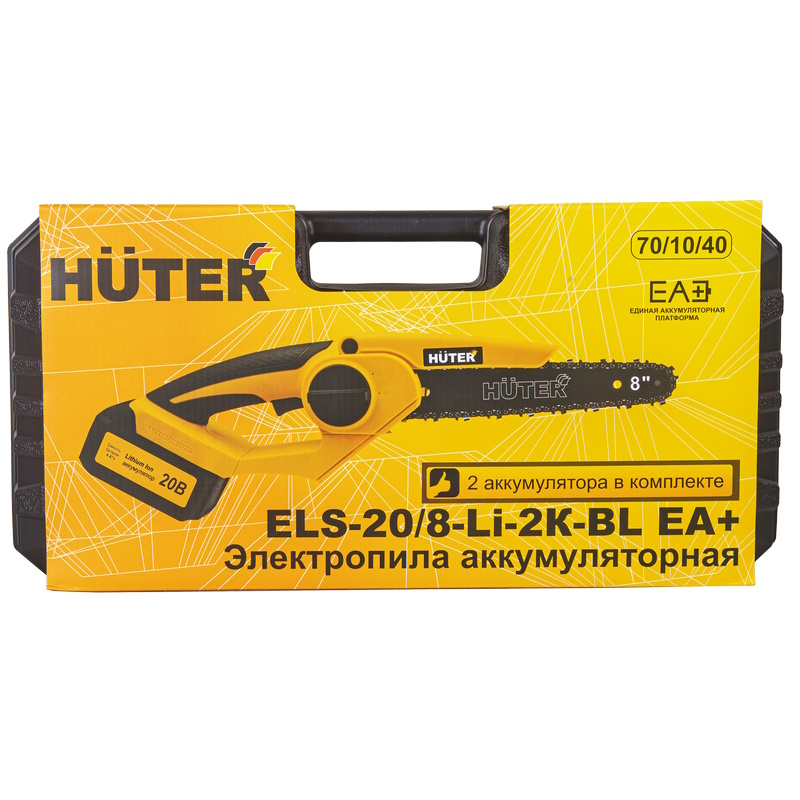 Электропила аккумуляторная Huter ELS-20/8-Li-2К-BL 70/10/40 в Иваново