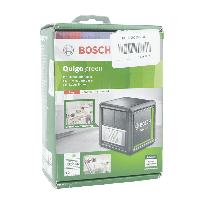 Лазерный нивелир с держателем MM2 Bosch Quigo Green 0.603.663.C00 (зеленый лазер, 2 луча) в Угличе
