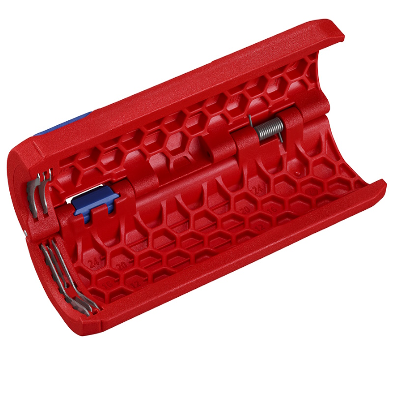 Труборез-стриппер для гофротрубы Knipex TwistCut KN-902202SB, Ø 13-32 мм, зачистка: 0.2-4 мм², длина 100 мм, SB в Иваново