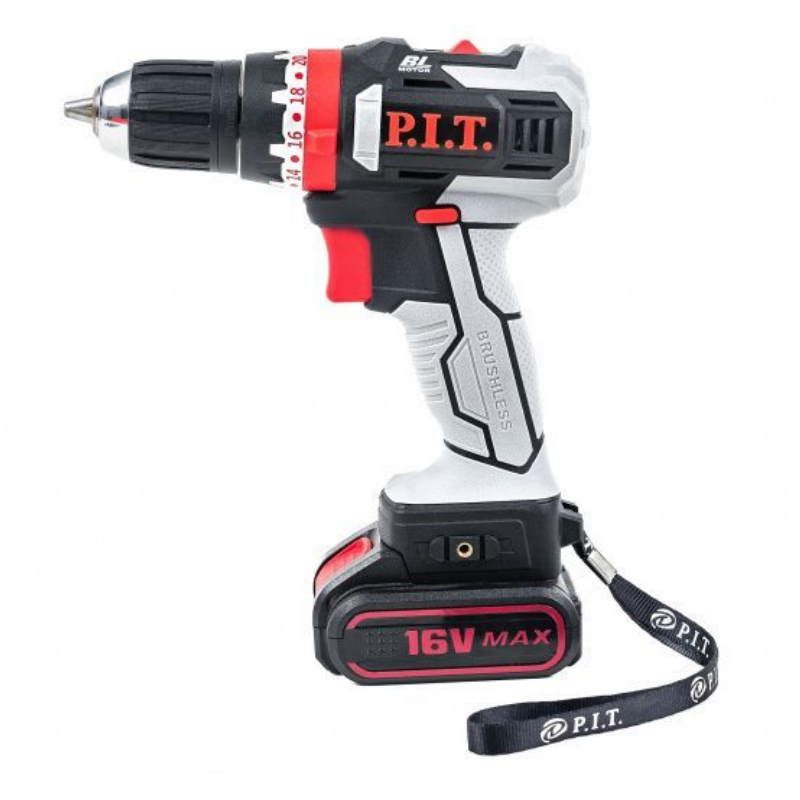 Шуруповерт бесщеточный P.I.T. PID03002-16M2/BL