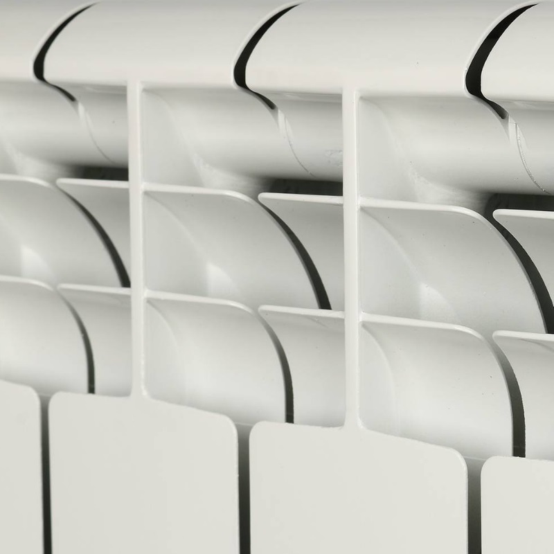 Радиатор биметаллический Rommer Profi BM 500 BI500-80-80-150 RBM-1210-050006, 6 секций (RAL9016)