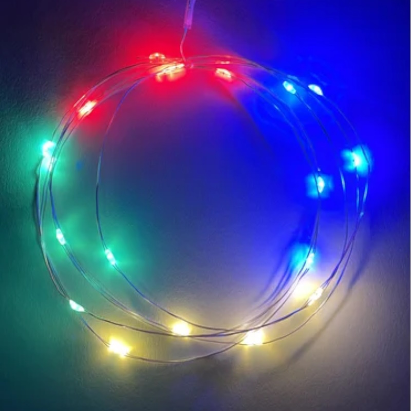 Гирлянда светодиодная "Нить" Эра Б0041983 550918, 2м 20LED АА IP20 мульти  в Муроме