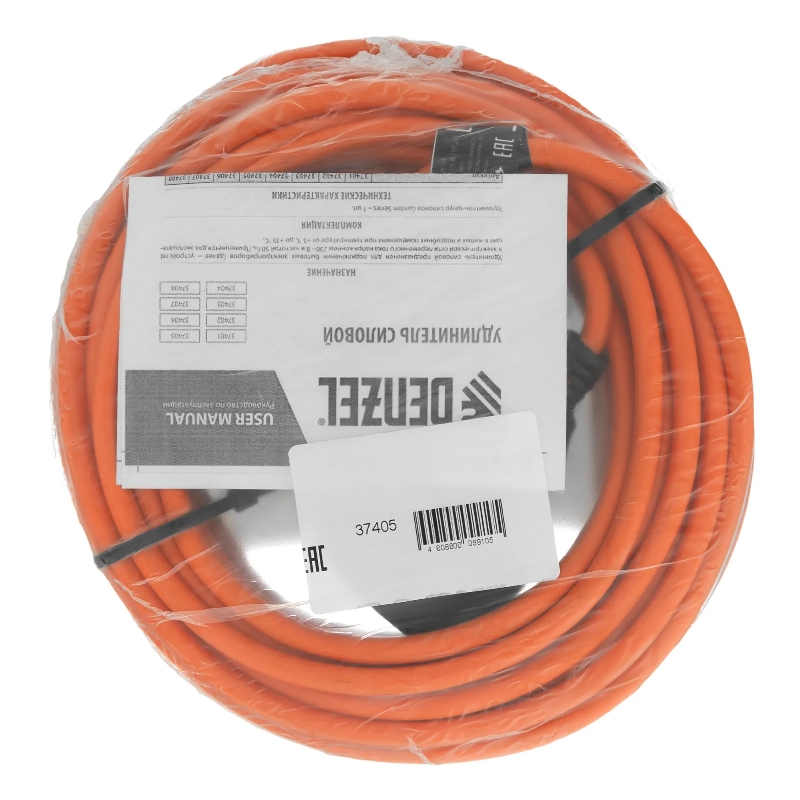 Удлинитель-шнур силовой Denzel Garden Series 37405, ПВС, 10м, 1 розетка, 3*1 мм в Муроме