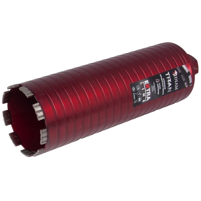 Сверло алмазное сегментное Diam Extra Line Titan 112x300х5x1,1/4UNC 313027 (сухой рез, арм. бетон)