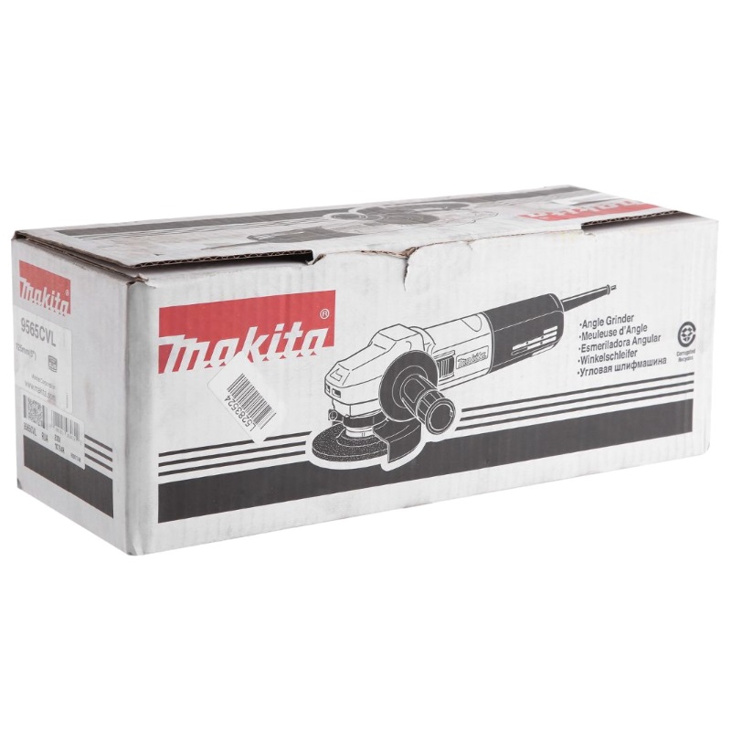 Угловая шлифмашина (болгарка) Makita 9565CVL, 125 мм, 1400 Вт, плавный пуск, регулировка оборотов в Кинешме