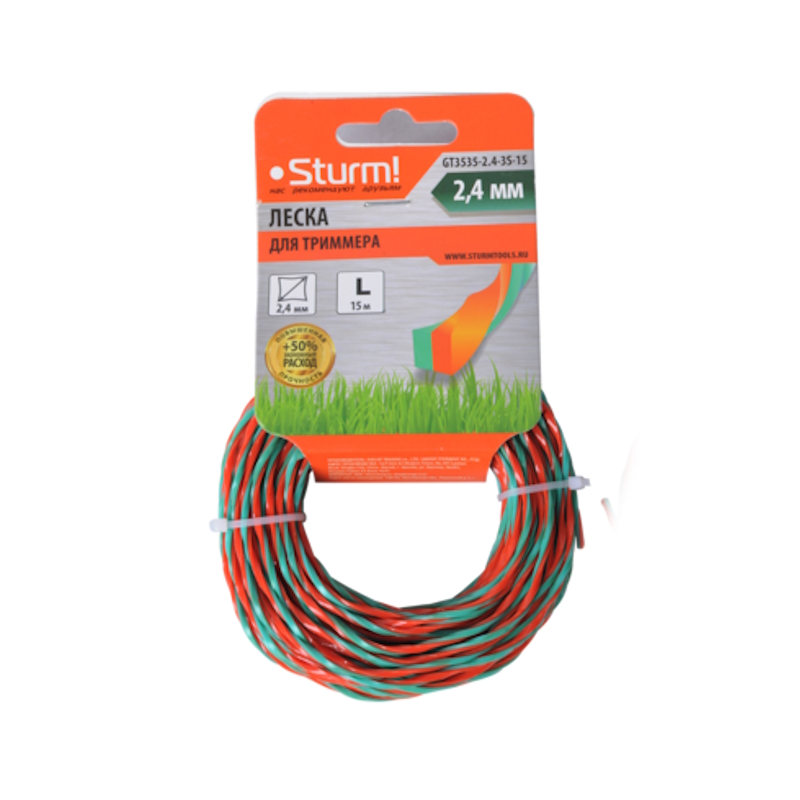 Леска для триммера Sturm GT3535-2.4-3S-15 в Иваново