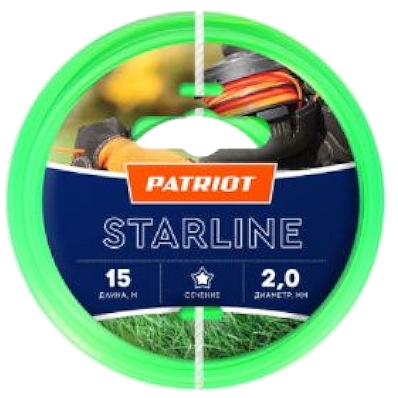 Леска для триммера Patriot Standart 200-15-3, 2 мм