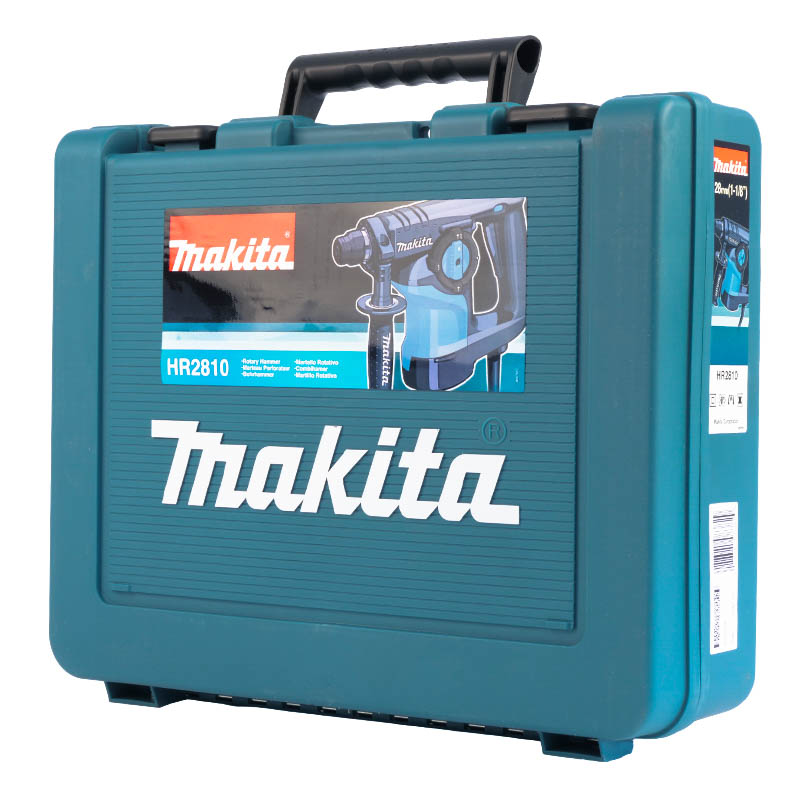 Перфоратор Makita HR 2810 153601 (патрон SDS-Plus, мощность 800 Вт, 2.9 Дж, макс диаметр сверления 80 мм, кейс)