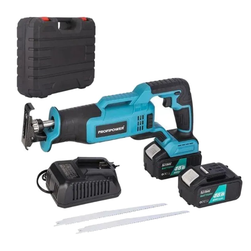 Аккумуляторная сабельная пила ProfiPower MKGSD-18V (2xАКБ Li-ion, 4.0Ач, З/У, кейс) в Угличе
