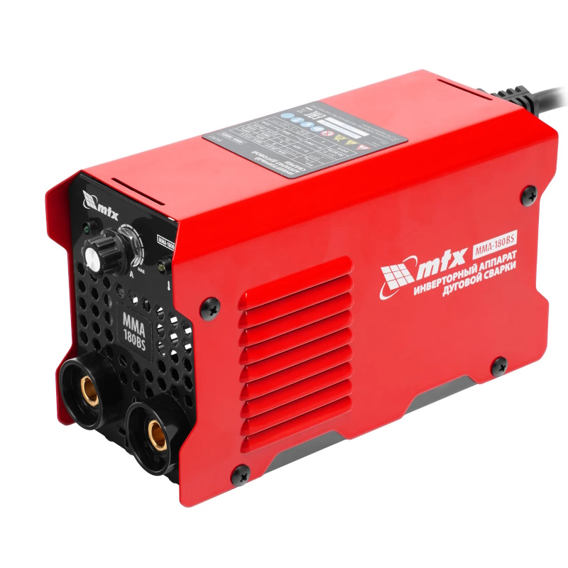 Инверторный аппарат дуговой сварки MTX MMA-180BS 94397, 180 А, ПВ 60%