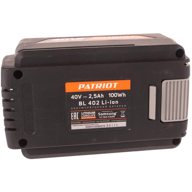 Аккумулятор BL402 (40 В; 2.5 А*ч; Li-Ion) Patriot 830201000 в Туле