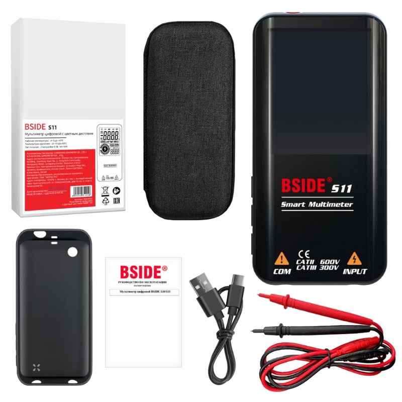 Мультиметр цифровой Zitrek BSIDE S11 064-0002 с цветным дисплеем и встроенным аккумулятором в Угличе