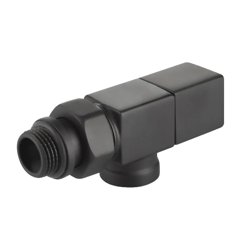Набор дизайн-вентилей Royal Thermo CUBE НС-1422573, осевой, черный, 1/2" в Коврове