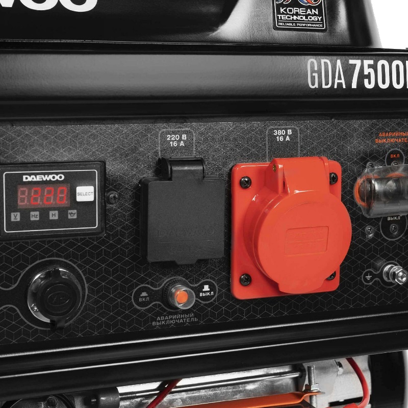 Бензиновый генератор Daewoo GDA 7500E-3 в Ярославле