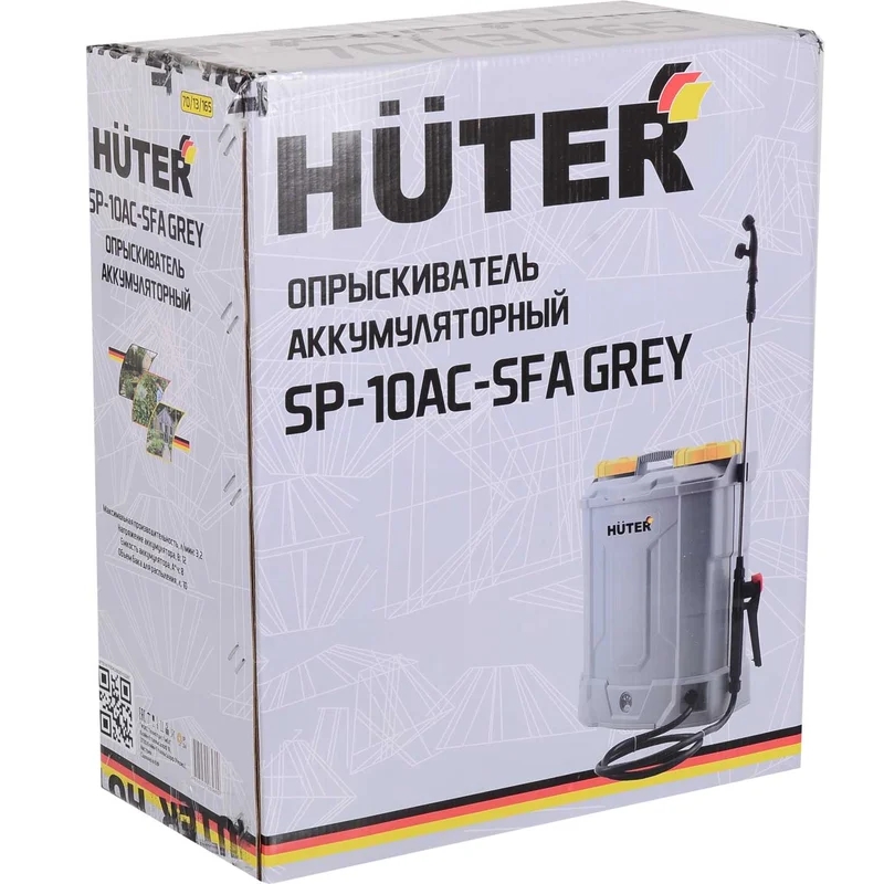 Опрыскиватель аккумуляторный Huter SP-10AC-SFA Grey, 10л в Коврове