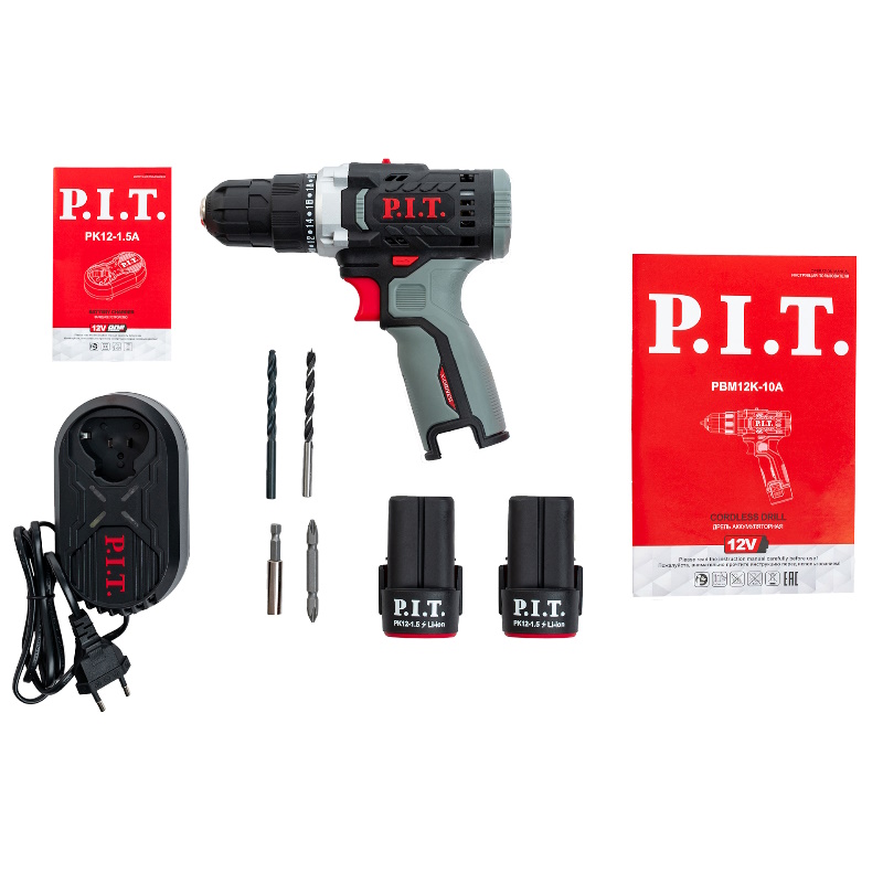 Набор P.I.T. PBM12K-10A/2 + PSD12K-120, шуруповерт PBM12K-10A/2 + винтоверт PSD12K-120A в Ярославле