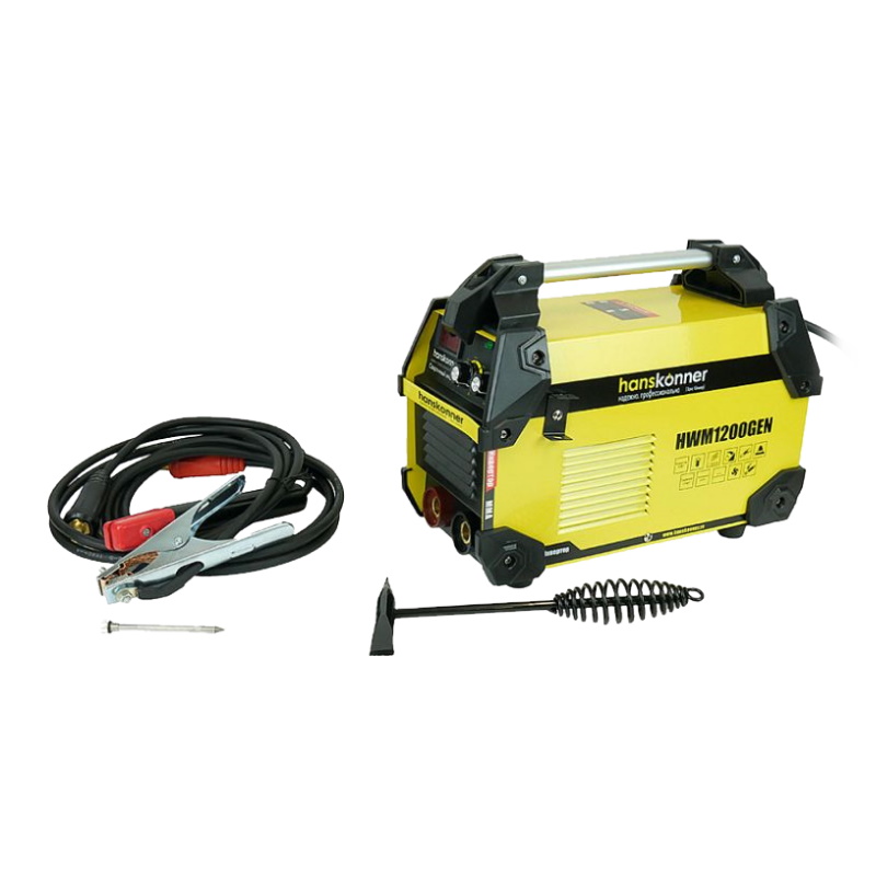 Сварочный инвертор Hanskonner HWM1200GEN (20-200А, ПВ-80%, напряжение 160-250В, работа от генератора) в Кинешме
