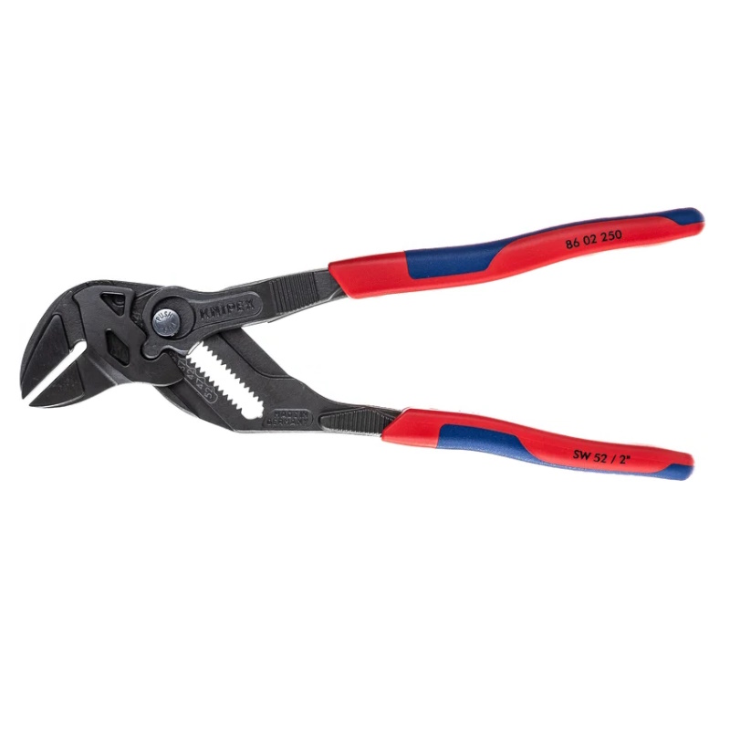Клещи переставные-гаечный ключ Knipex KN-8602250SB, зев 52 мм, длина 250 мм, фосфатированные, 2-компонентые ручки  в Муроме