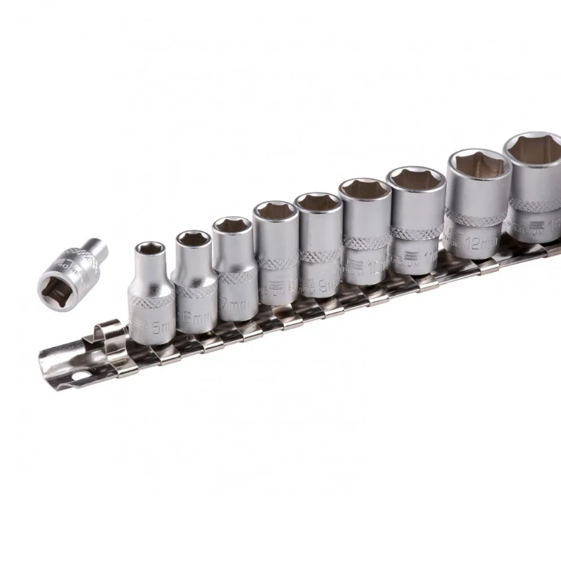 Набор торцевых головок Stels 13602, 1/4", 6-ти гр., CrV, 10шт., 4-13мм в Коврове