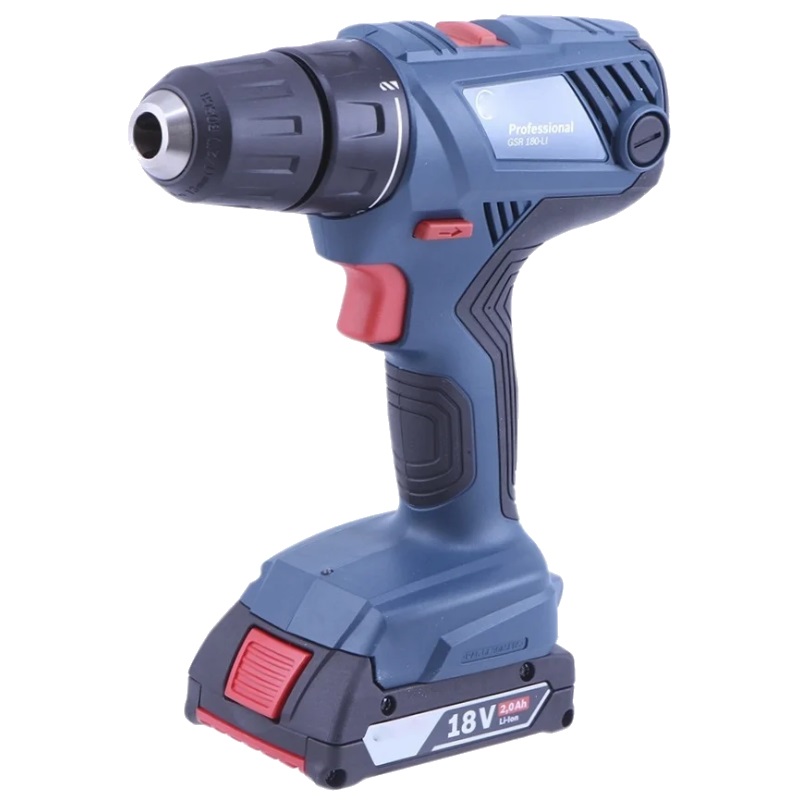 Дрель-шуруповерт аккумуляторная Bosch GSR 180-LI 0.601.9F8.109 (АКБ 2x18В/2Ач, ЗУ, в кейсе) в Переславле
