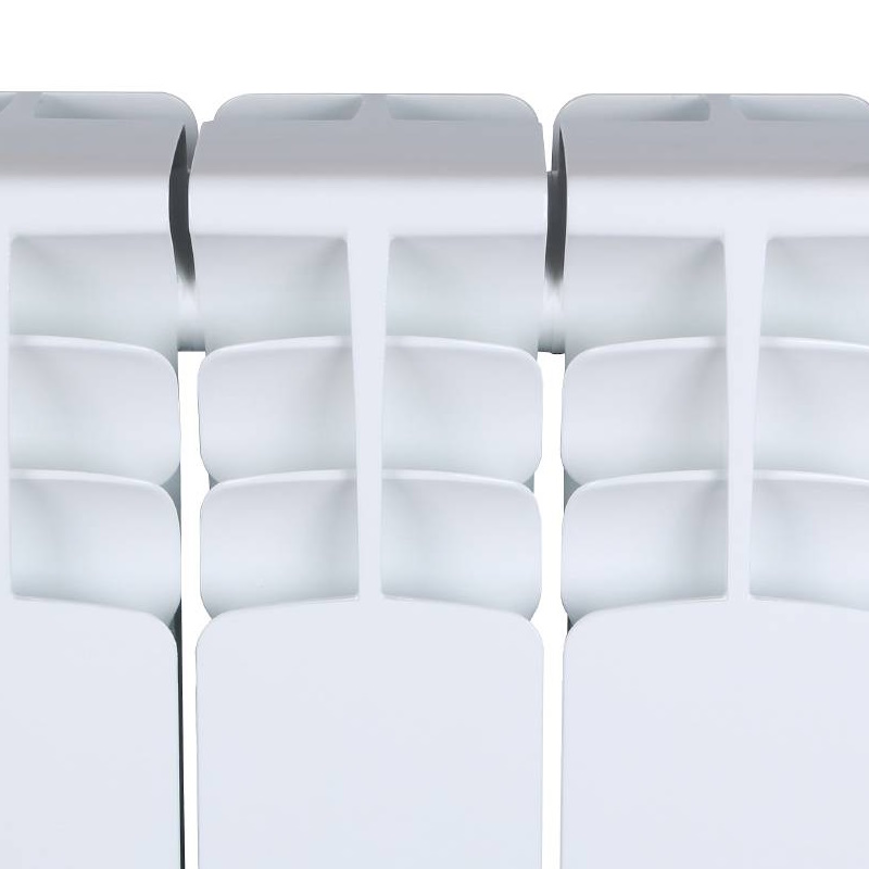 Радиатор Stout Space 500 SRB-0320-050009, 9 секций, биметаллический, нижнее правое подключение, RAL9016