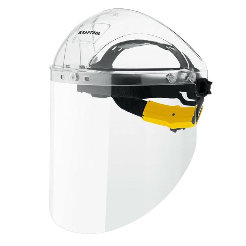 Щиток защитный лицевой Kraftool SPECTRA 110811 удлинённый экран 220 х385 мм поликарбонат 2 мм храповик 558₽