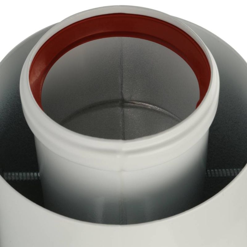 Элемент дымохода DN60/100 адаптер для котла Stout SCA-6010-210190 угловой 90° в Муроме