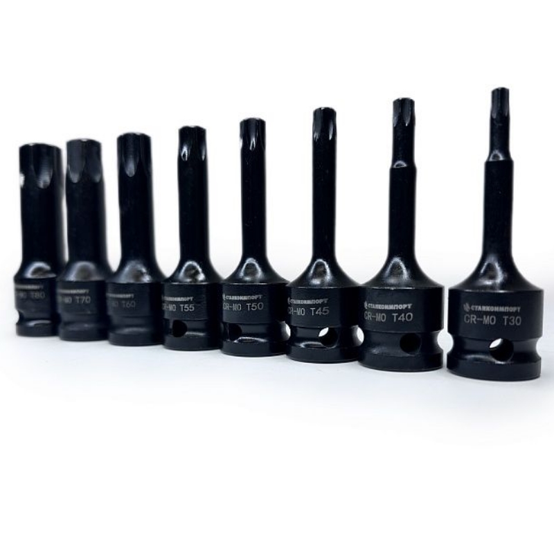 Набор ударных головок Stanko CS122488, TORX 1/2" (8 предметов) в Кинешме