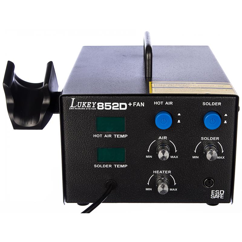 Паяльная станция Lukey 852D + FAN (напряжение 220 v, регулируемая, керамический нагревательный элемент) во Владимире