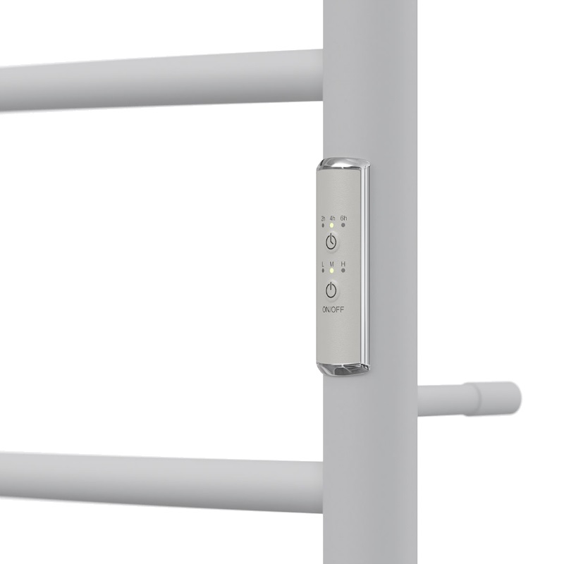 Полотенцесушитель электрический Point PN04858PW П5, Афина, 500x800, с полкой, диммер справа, белый в Коврове