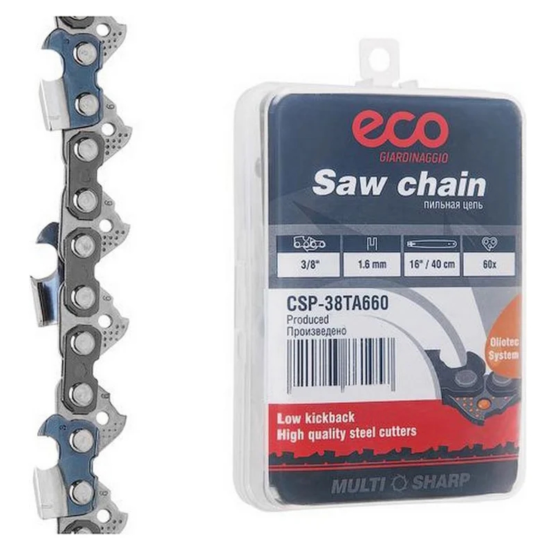 Цепь Eco CSP-38TA660, 40 см 16" 3/8" 1.6 мм 60 звеньев 38TA (в пластиковом боксе) в Костроме