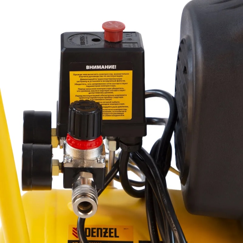 Компрессор воздушный безмасляный Denzel DLC130024 58171 13 кВт 206 лмин 24 л