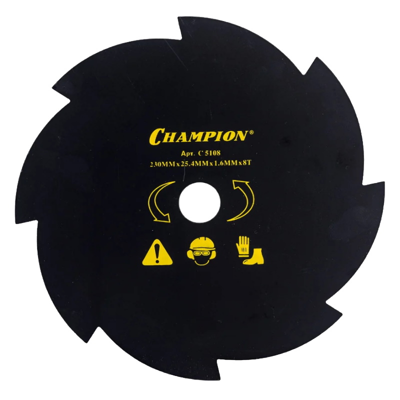 Нож для жесткой травы Champion C5108 254x230 мм 8 зубьев 380₽