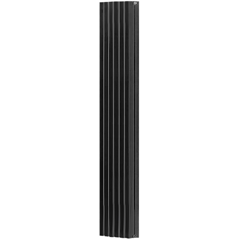 Радиатор Stout Tonale 1800 SRA-2120-18000706, 6 секций, алюминиевый, универсальное подключение, цвет 2748 cod.07 черный в Александрове