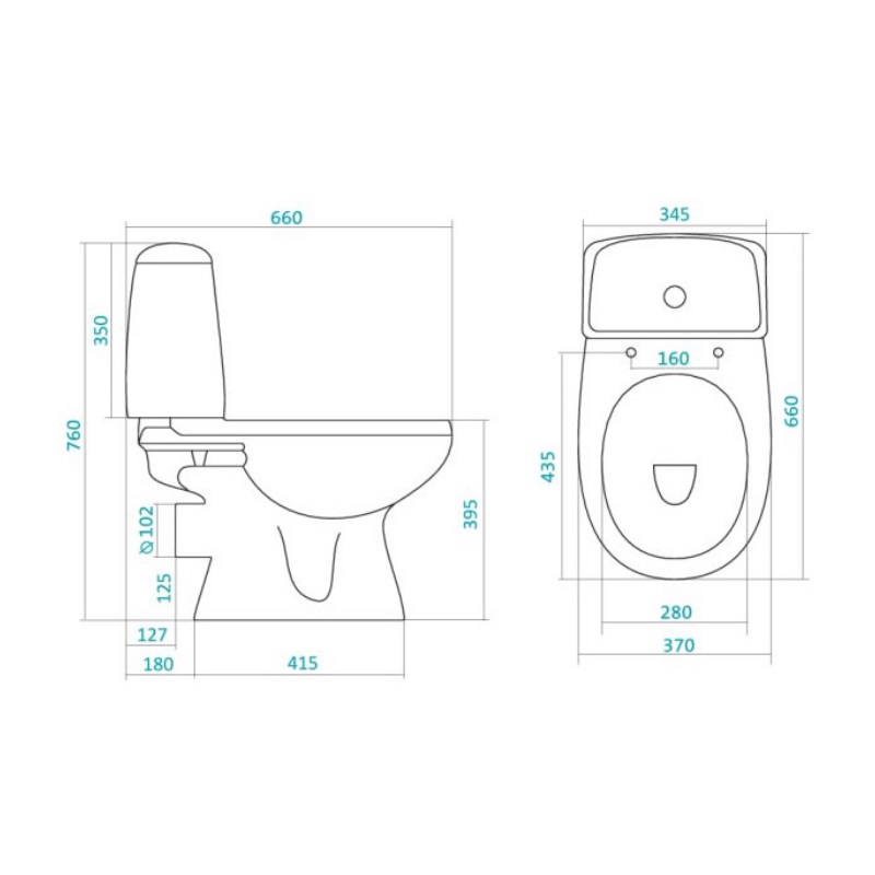 Унитаз-компакт Santek ЦЕЗАРЬ 1WH109777 (микролифт) в Костроме