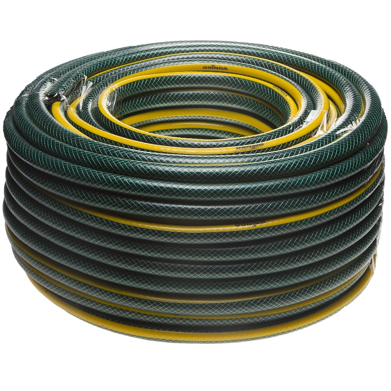 Шланг поливочный Grinda Standard 429000-1/2-50, 15 атм, армированный, трехслойный, 1/2"x50 м в Коврове