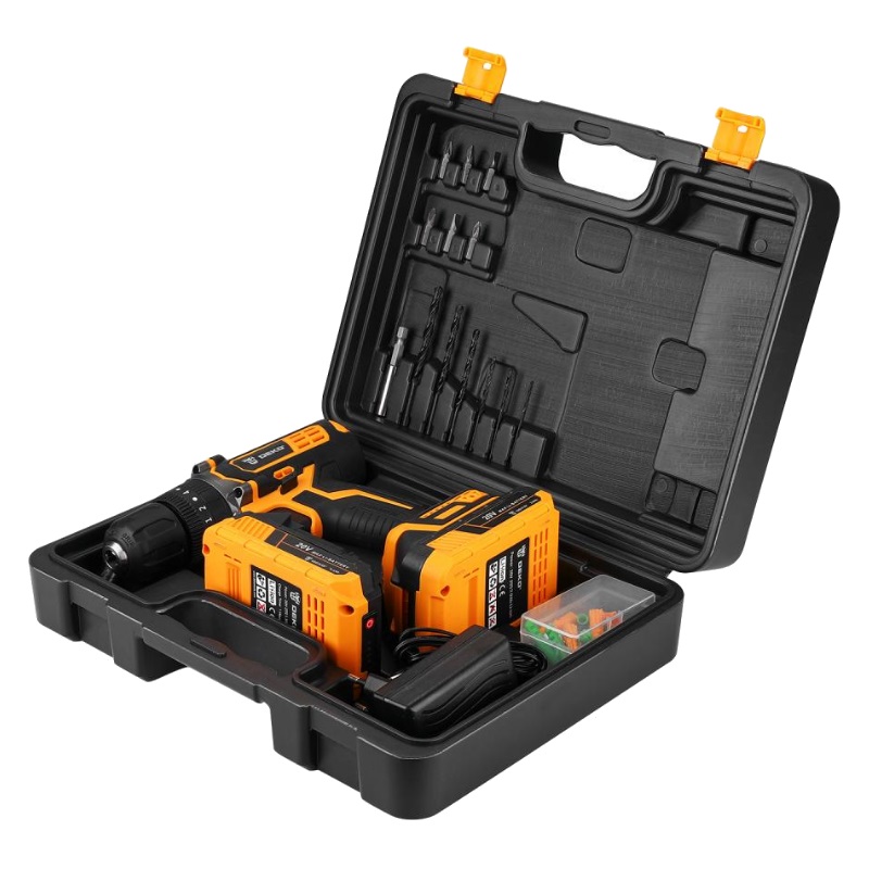 Дрель-шуруповерт аккумуляторная Deko DKCD20 Impact SET 3 063-4415 в кейсе + набор 63 инструмента, 20В, 2*2.0Ач в Кинешме