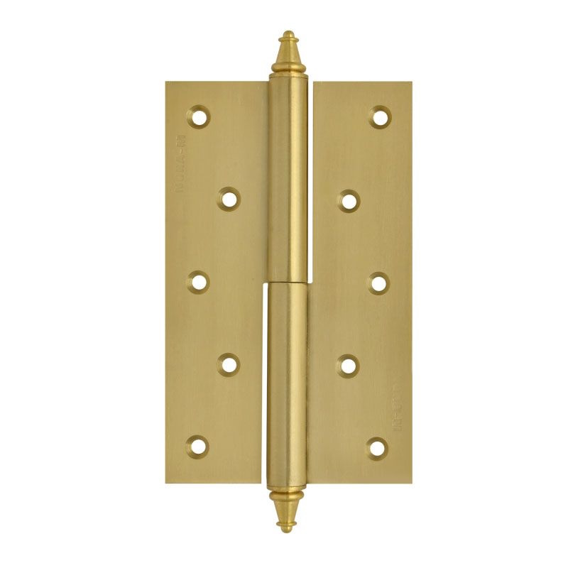 Петля дверная разъемная Нора-М 610-5" 9636, 125*75*2,5, с колп., Матовая латунь, Левая в Иваново