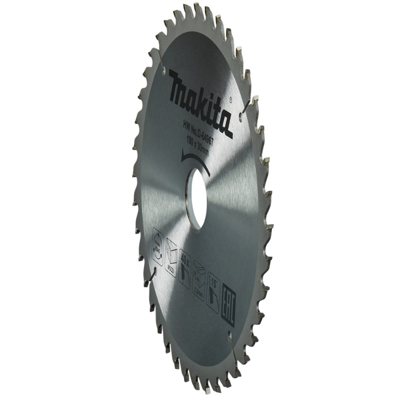 Пильный диск для дерева, 190x30x2.2/1.4x40T Makita D-64967 в Муроме
