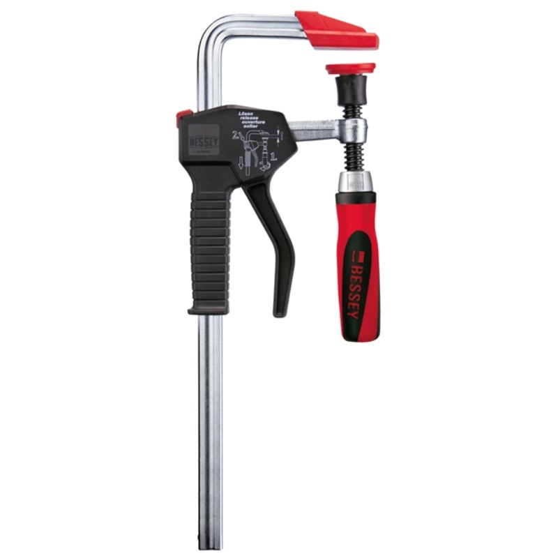Струбцина для работы одной рукой Bessey EHZ-2K 600/100 с двухкомпонентной рукояткой из пластика в Кинешме