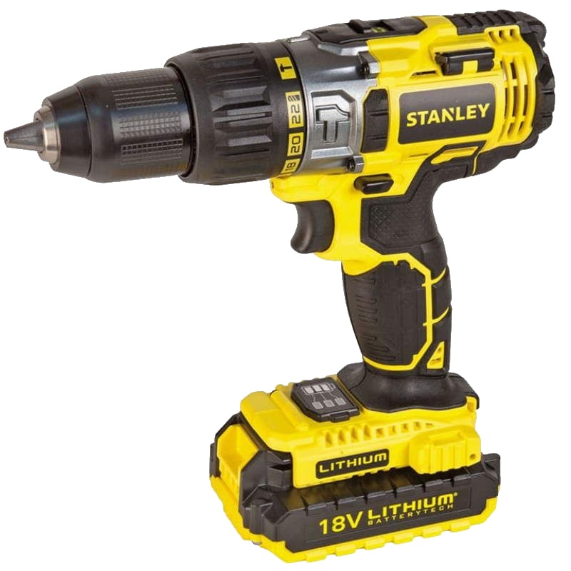 Аккумуляторная дрель-шуруповерт Stanley STDC18LHBK-RU в Иваново
