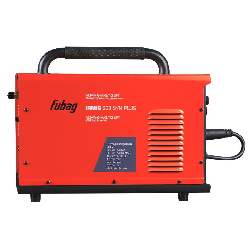 Сварочный полуавтомат инвертор Fubag IRMIG 228 SYN PLUS комплект с горелкой FB 250 3m синергетический
