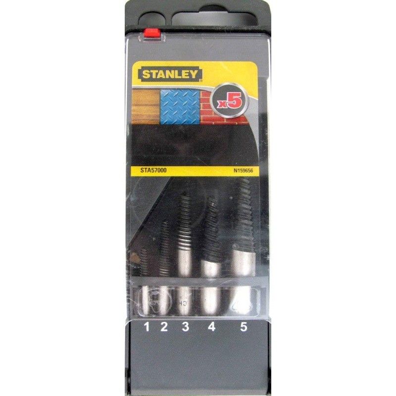 Набор экстракторов шурупов 1-5 мм Stanley STA57000-QZ, 5 шт. в Иваново