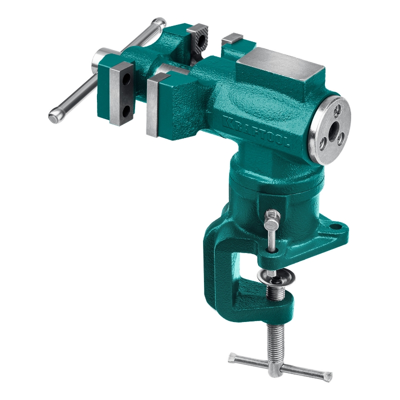 Тиски 3D-Mini Kraftool 32714-65, 65/38 мм, многофункциональные настольные в Череповце