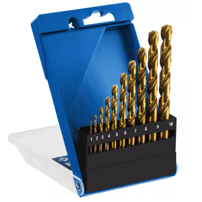 Набор сверл Зубр Титан 29615-H10, с титановым покрытием по металлу, 10 шт.  в Угличе