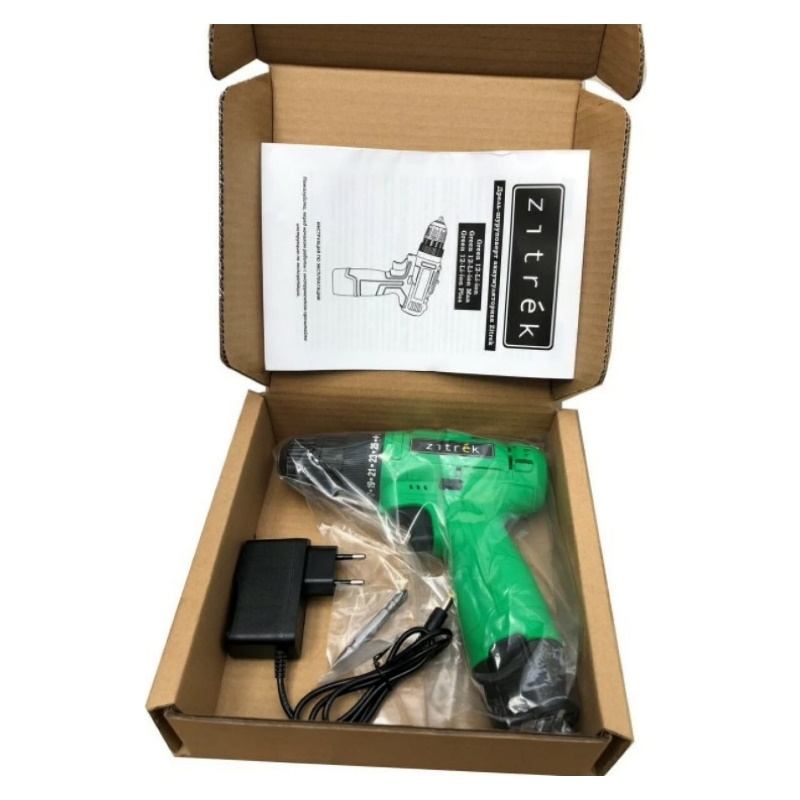 Аккумуляторная дрель-шуруповерт Zitrek Green 12-Li-ion 063-4041 (аккумулятор + ЗУ, 25 Нм) в Угличе