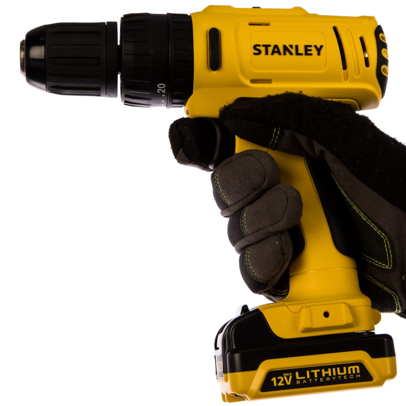 Дрель-шуруповерт аккумуляторная Stanley SCH121S2K-RU (напряжение 12 в, емкость 1.5 ач) в Вологде