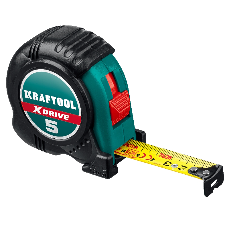 Рулетка Kraftool "EXPERT" 34122-05-19_z01 с нейлоновым покрытием, обрезиненный корпус, 5/19мм в Туле