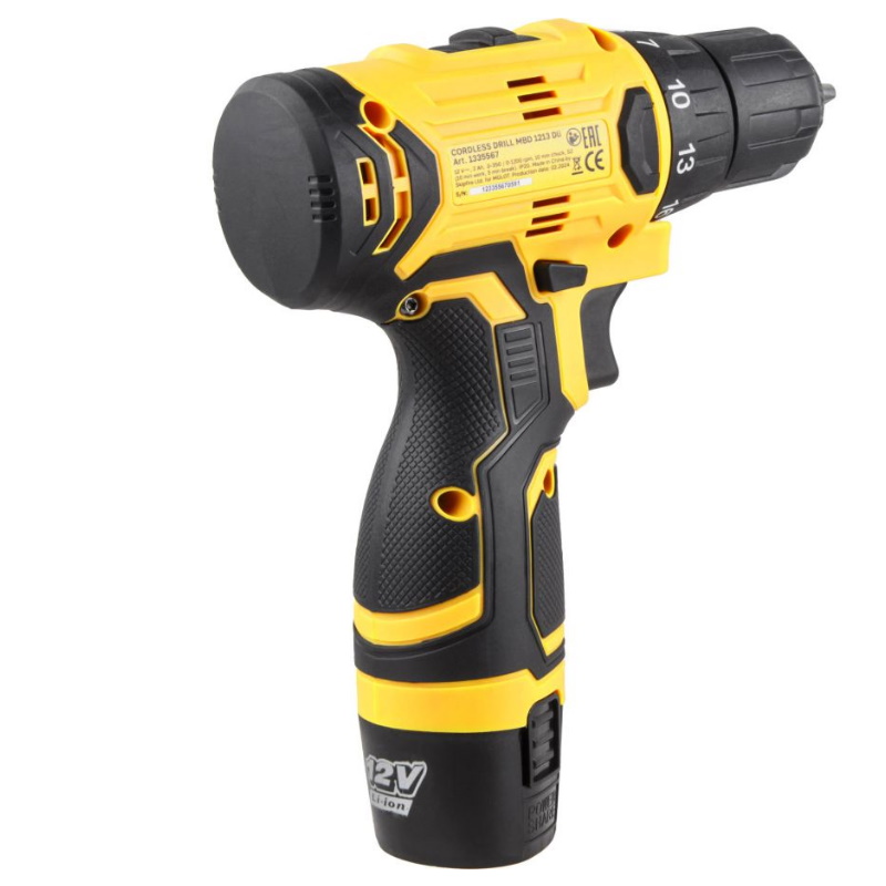 Аккумуляторная дрель-шуруповерт Molot MBD 1213 Dli 1335567, в чемодане в Кинешме
